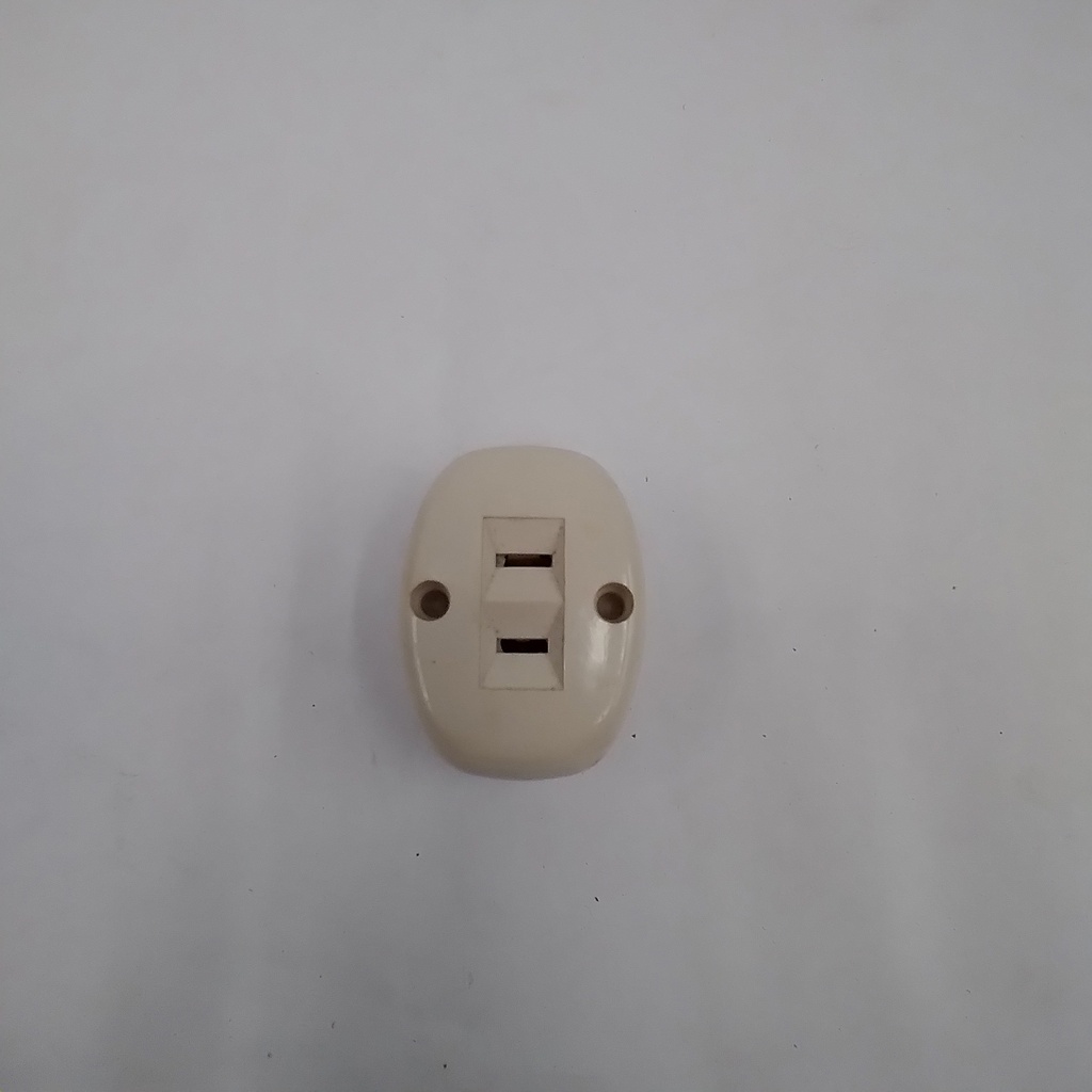 Receptáculo parche ovalado con Tierra.