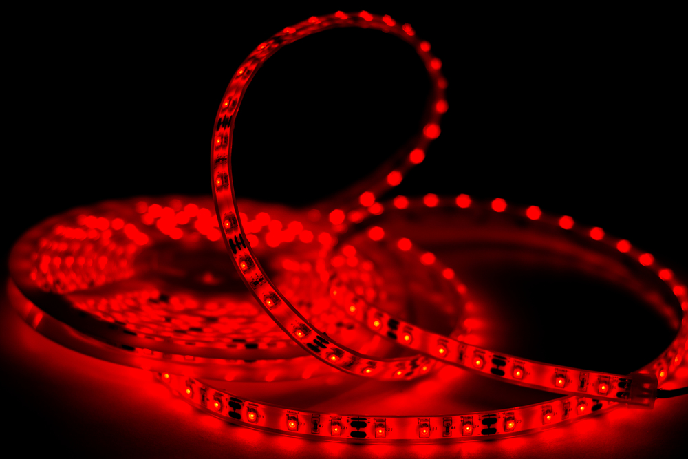 Tira flexible de LED 3528 SMD 12V IP68 Rojo