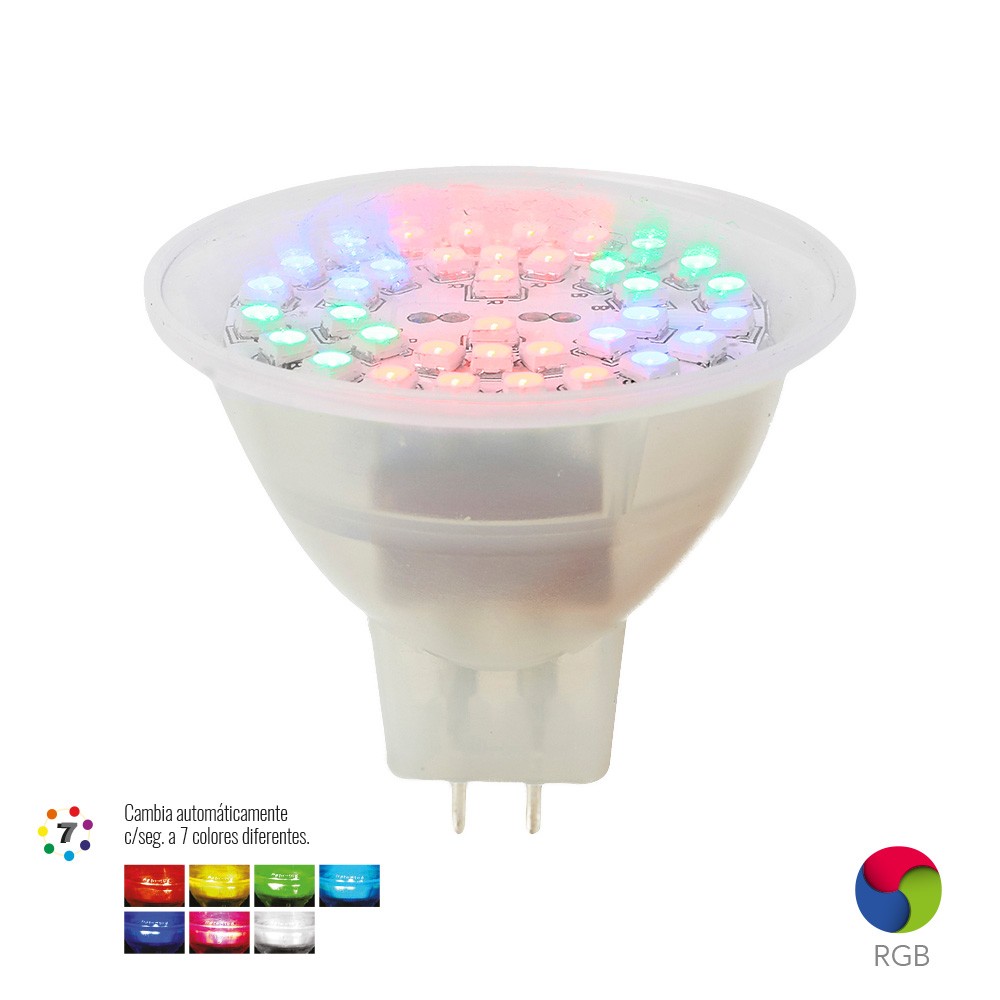 MR16 DE LEDS 3W RGB