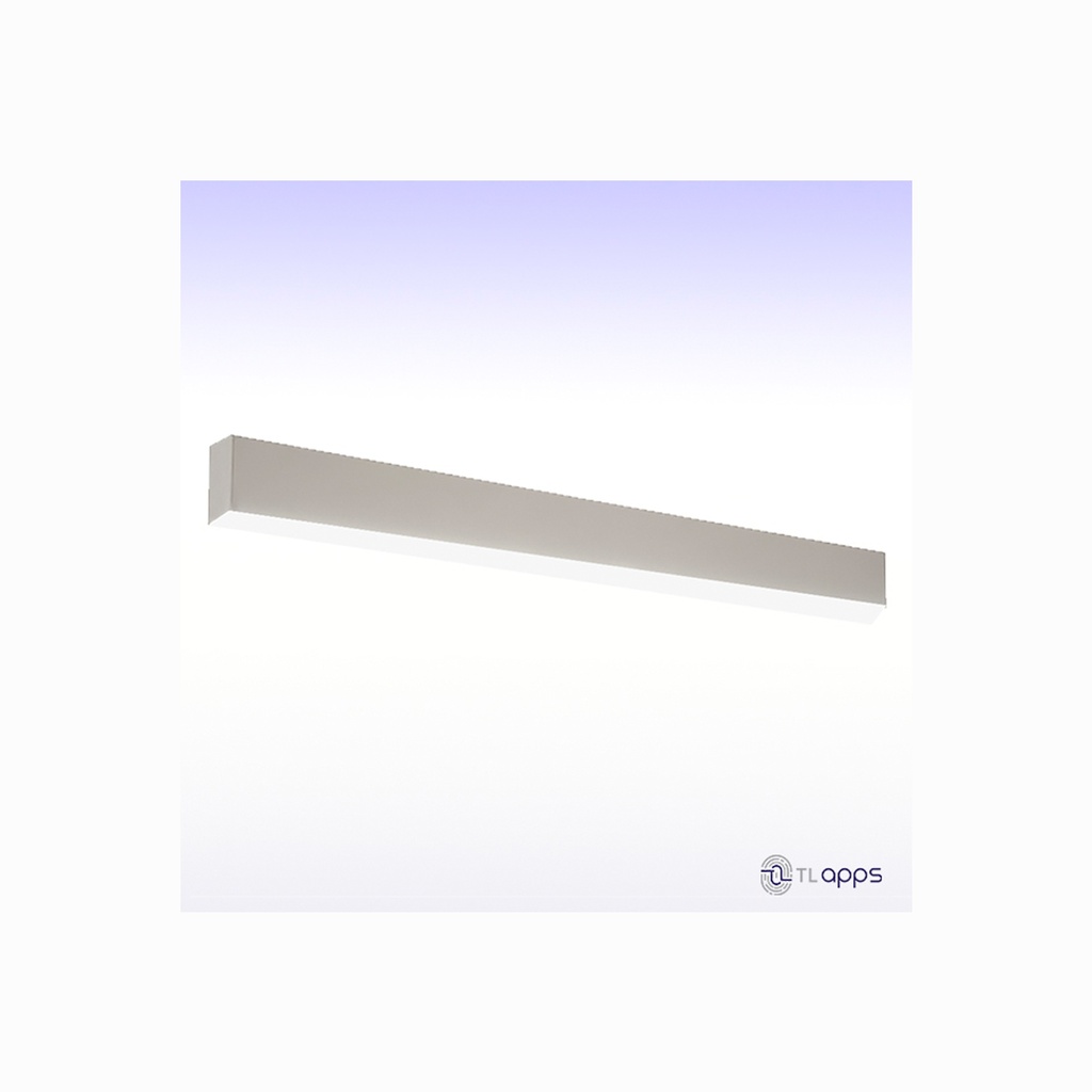 Perfil lineal con disipador de calor y cubierta PC