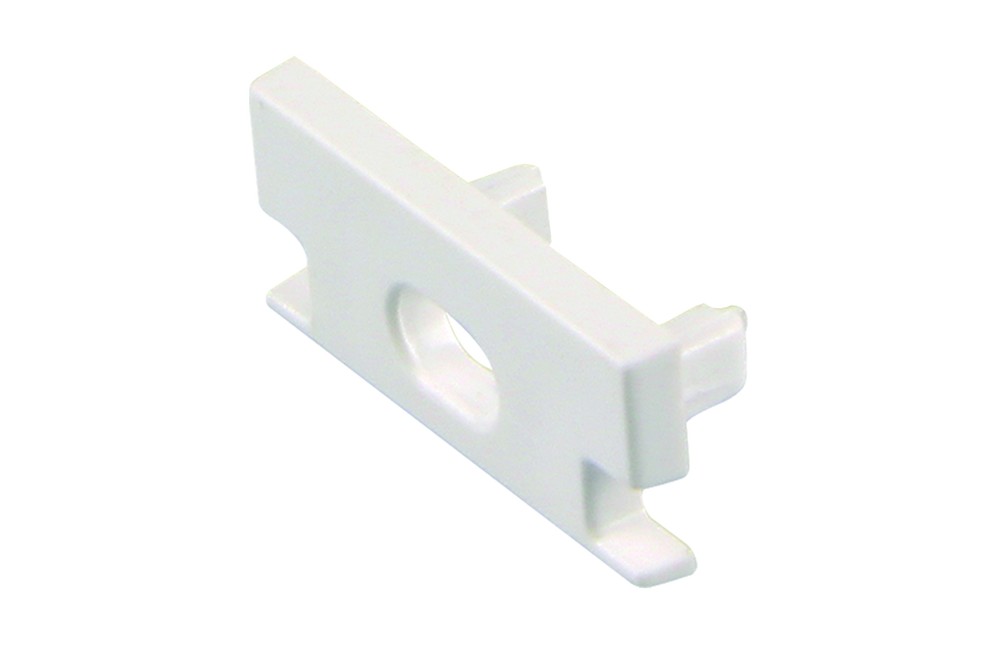 Tapa final para perfil DE ALUMINIO empotrado en piso CON salida