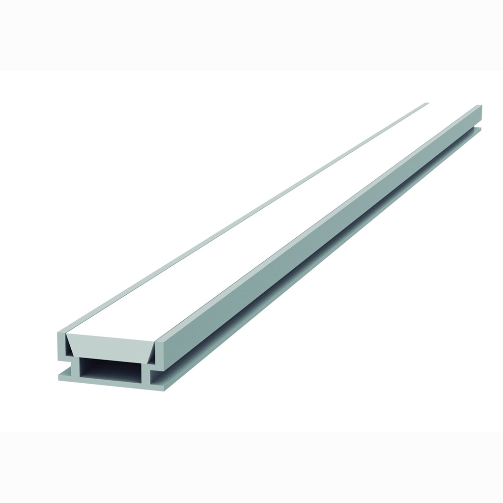 Perfil lineal de aluminio empotrado en piso con difusor