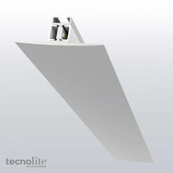 Perfil lineal de aluminio modular don doble linea de led