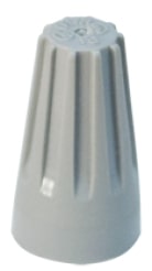 CONECTOR PARA CABLE INTERIOR METALICO, GRIS.