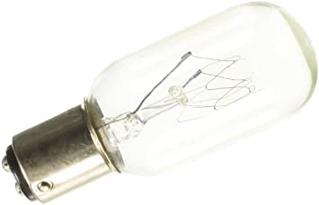 BOMBILLO TUBULAR CLARO 25W, 130V, BASE E17, PK.