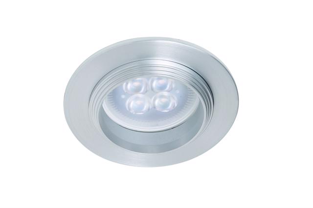 EMP.FIJO REDONDO BISEL, ALUMINIO MR16