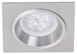 EMP.FIJO CUADRADO PINHOLE, ALUMINIO. MR16