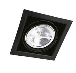 EMP. DIRIGIBLE NEGRO 50W G53 1 LUZ.