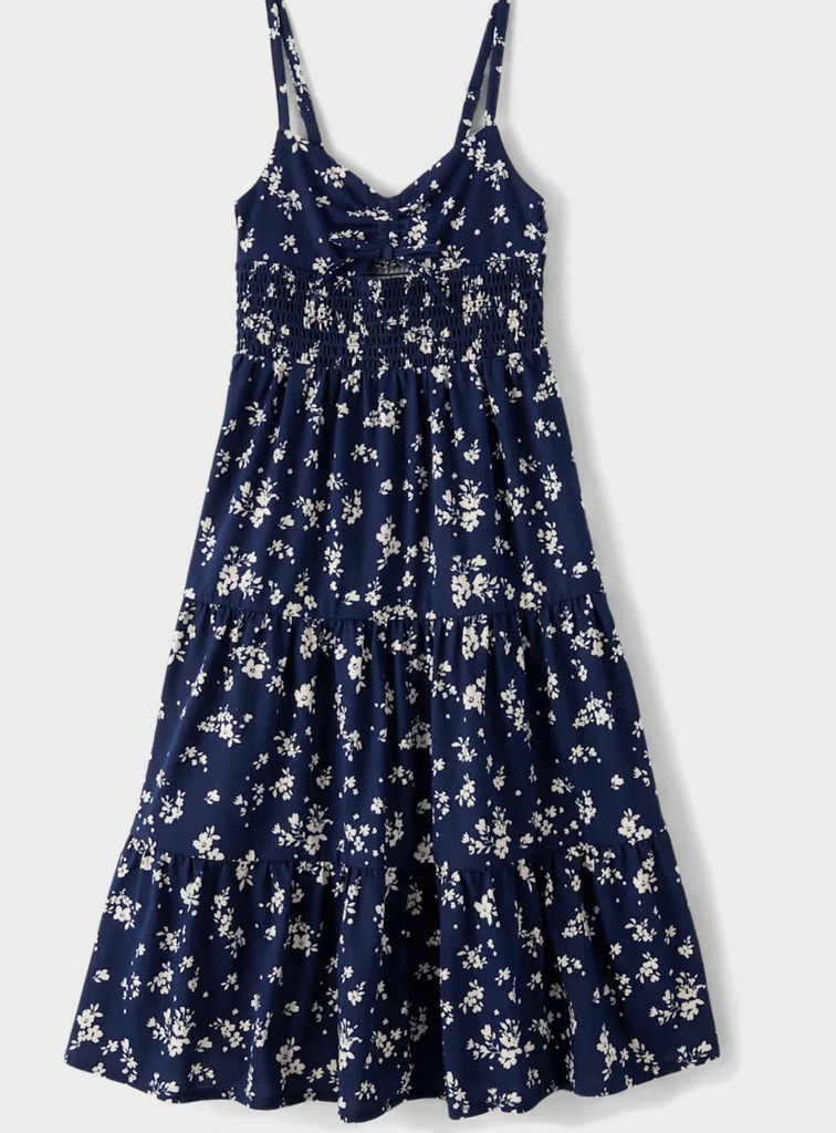 Vestido de tirantes estampado flores