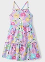 Vestido de tirantes flores y mariposas