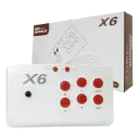 Consola Game Wireless Controller M8-X6 Stick 4K 64GB Blanco/Rojo