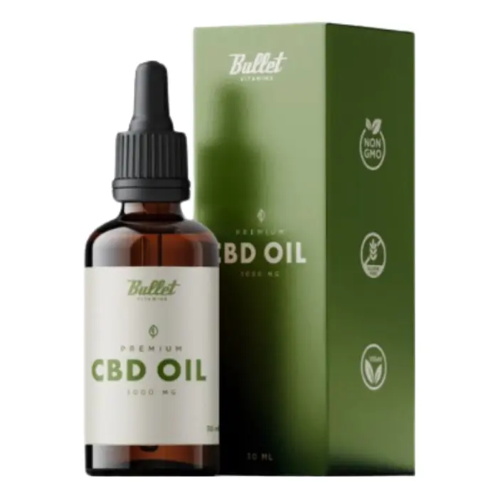 Aislado de CBD Bullet24 Vitamins Premium 1000mg Stress Out 60ml