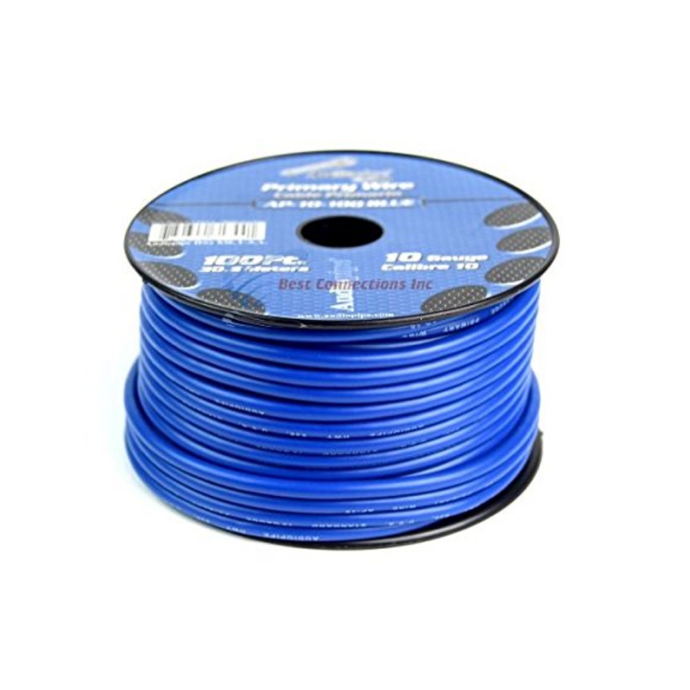 ROLLO CABLE AUTOMOTRIZ 30 MTS #10 AZUL AUDIOPIPE AP-10-100BLU