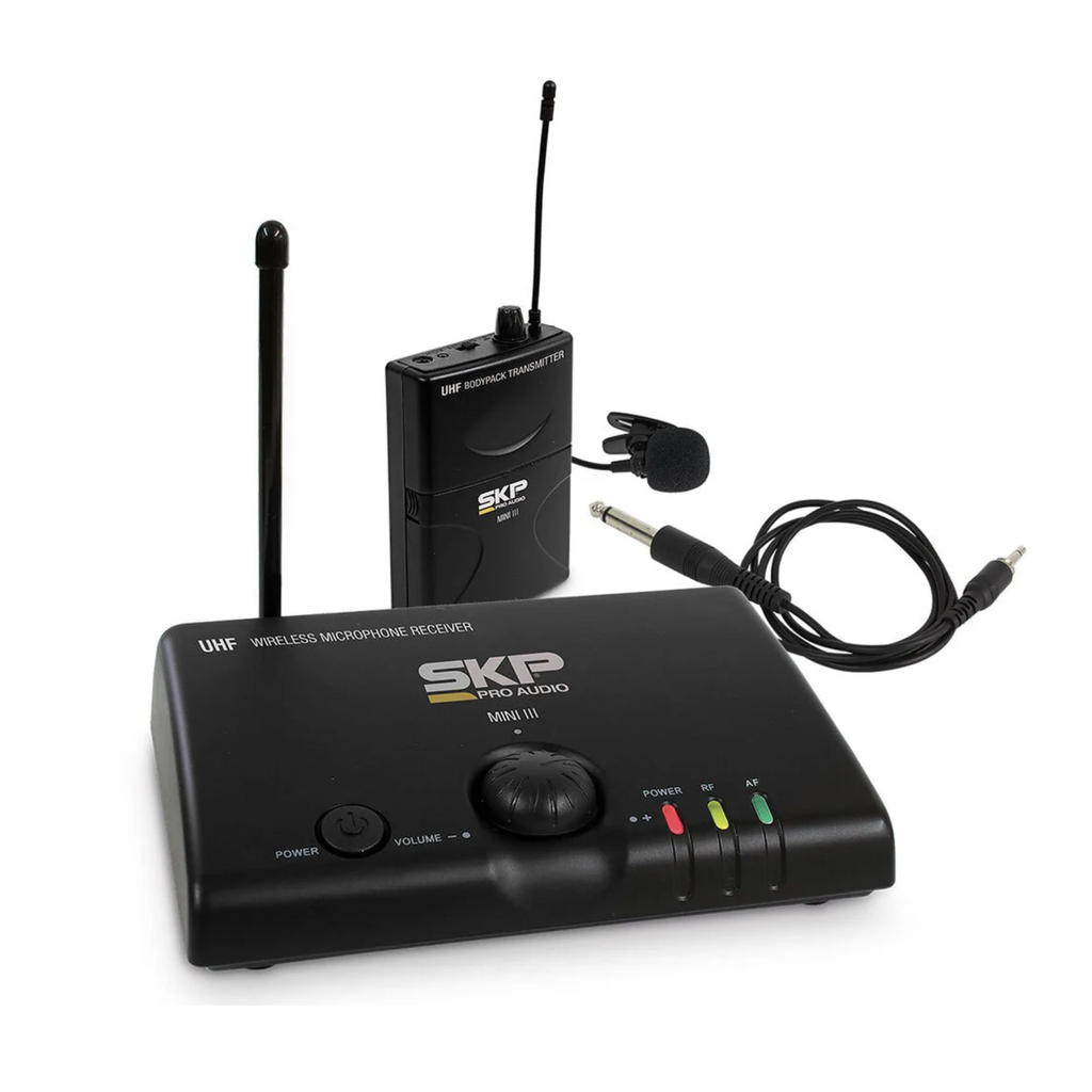 SKP MINI-III SOLAPA O INSTRUMENTO UHF MICROFONO INALAMBRICO MINI-III