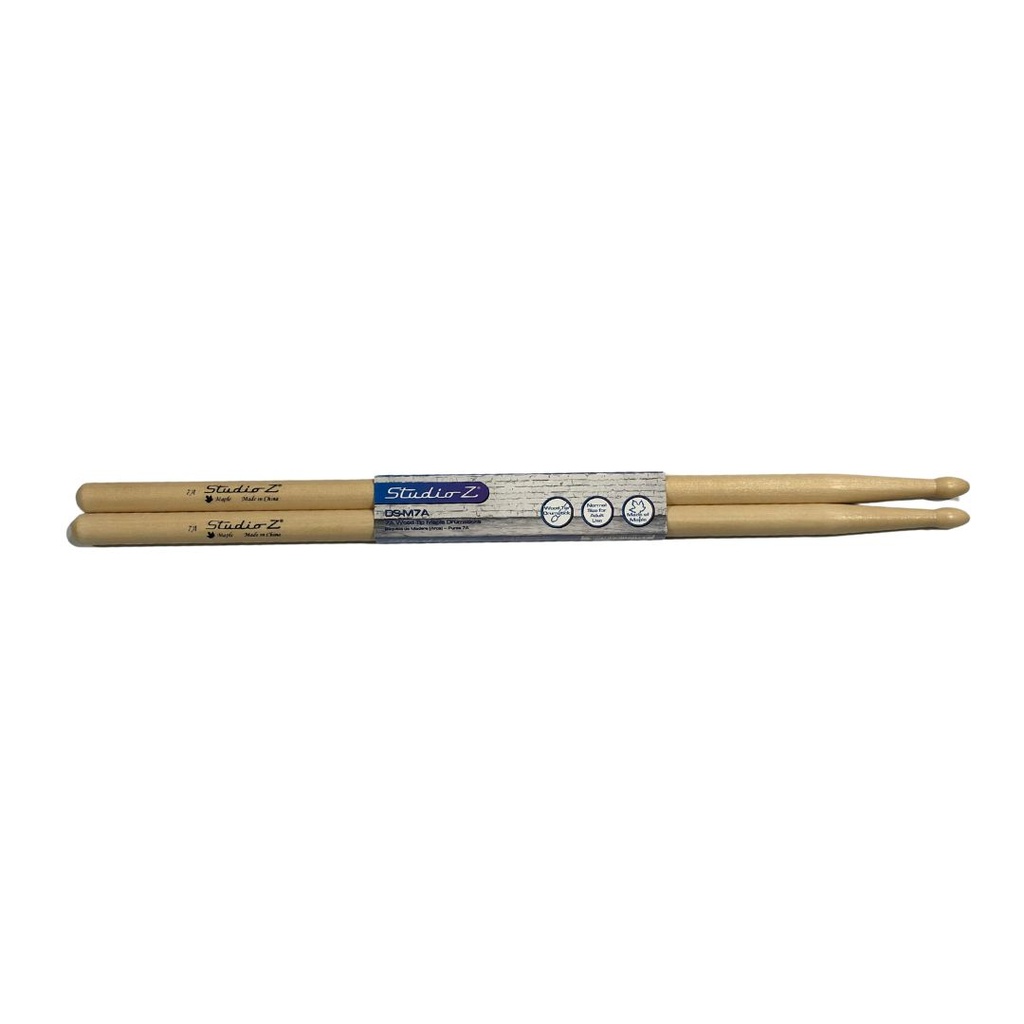 STUDIOZ DS-M7A PAR DE BOLILLOS MAPLE 7A PUNTA DE MADERA DS-M7A