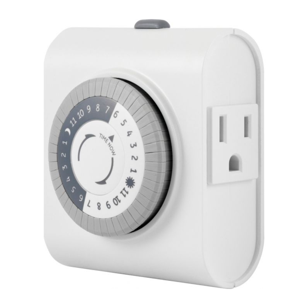 TIMER MANUAL ALTA RESISTENCIA 2 TOMAS POLARIZADOS MD-15075 GE MD-15075