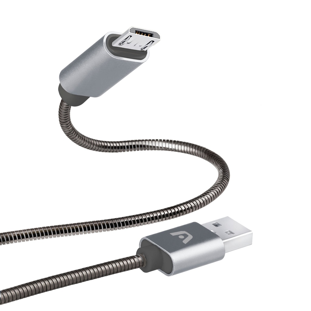 ARGOM CABLE MICRO USB A USB 2.0 TRENZADO ARG-CB-0026GR