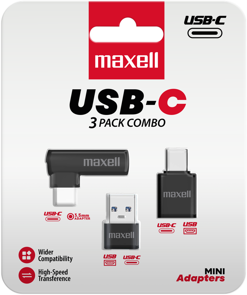 MAXELL 348671 ADAPTADOR USB-C3 COMBO PACK USB-C 348671