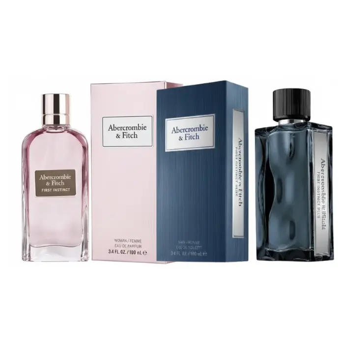 Combo Perfume Abercrombie & Fitch First Instinct EDP 100ml Mujer + Colonia Abercrombie & Fitch First Instinct Blue EDT 100ml Hombre