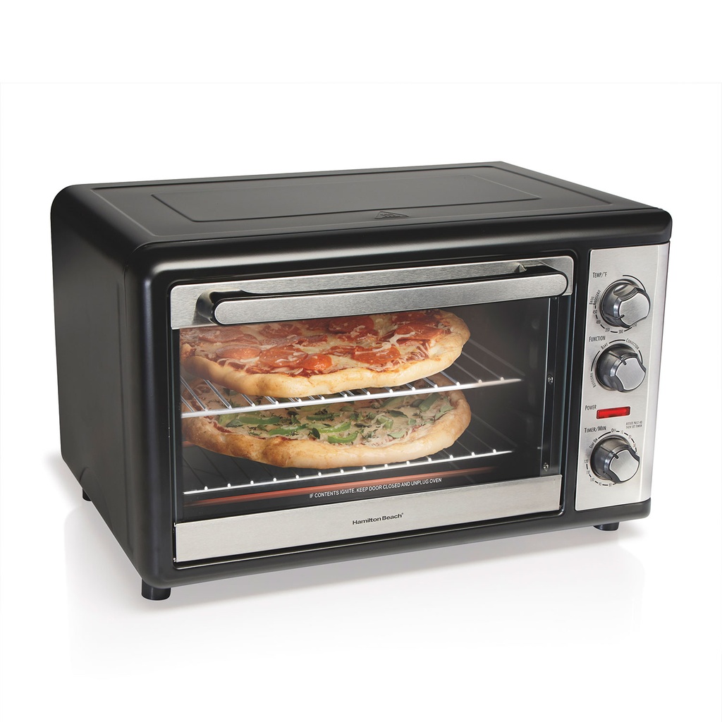 Hamilton Beach Large Cap Rotiss Oven Blk / Ss 31108G