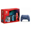 Combo Consola Nintendo Switch V2 Neon - Super Mario Bros Wonder Bundle + Control 8BitDo Ultimate 2C Bluetooth Nintendo Switch Azul Oscuro 80NC03