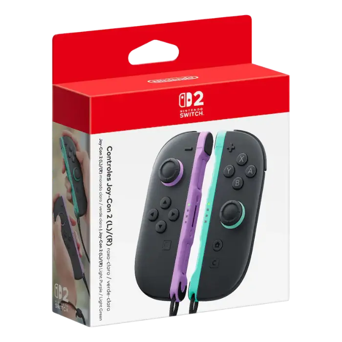 Control Nintendo Switch 2 Joy-Con 2 Morado/Verde Pastel HACAJRPAA