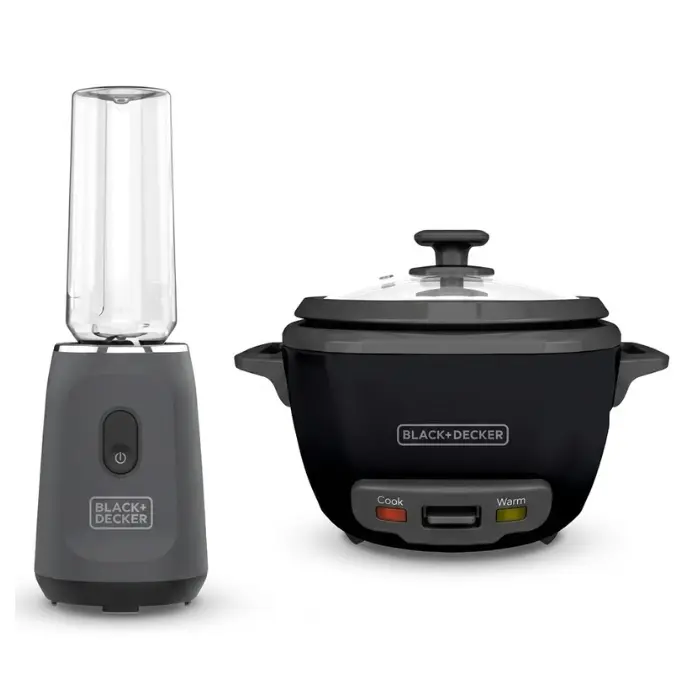 Combo licuadora Black & Decker  personal 300W - PB2209BD-LA + Olla Arrocera Black & Decker 14 Tazas-Negro