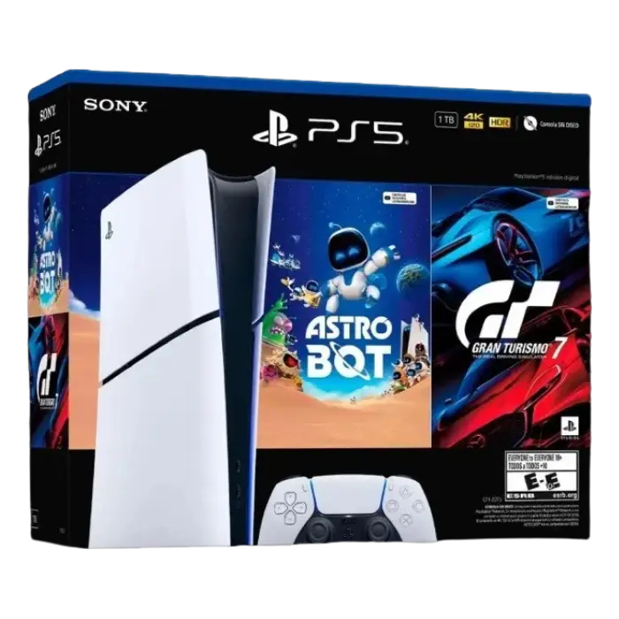Consola PlayStation 5 Slim 825GB - Astro Bot/Gran Turismo 7 Bundle - Formato Digital