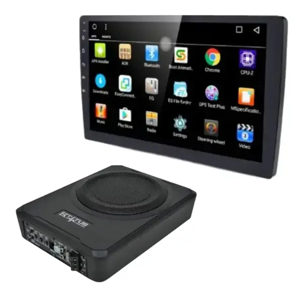 Combo Radio Status 9" Android CF 9097 + Subwoofer Status 8" ST W50