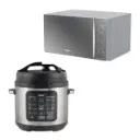 Combo Microondas Whirlpool WM1807D 20L Gris + Olla Oster Multifuncional Turbo 5.7L CKSTPCECT57DF