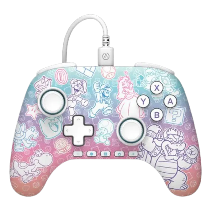 Control Power A Nintendo Switch 2 Advantage Super Mario Mushroom Kingdom Analámbrico PWA-A-15331