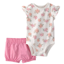 Conjunto 2 Piezas Floral Rosado