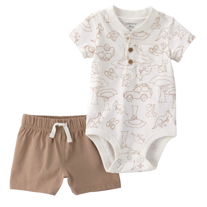 Conjunto 2 Piezas Safari Beige