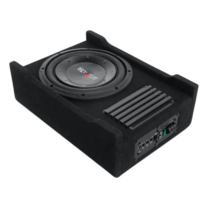 Subwoofer Amplificado Status 10″ Slim 1100W/320W RMS/4 Ohms Negro ST W75