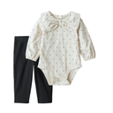 Conjunto 2 Piezas Bodysuit con Lazo y Leggings Suaves