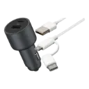 Xiaomi 67W Car Charger (USB-A + Type-C) + Xiaomi Mi 2-In 1 Usb Cable 100cm
