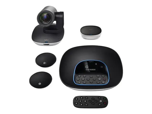 Kit de Videoconferencia Logitech Group Con Expansion de Microfonos Negro 960-001060