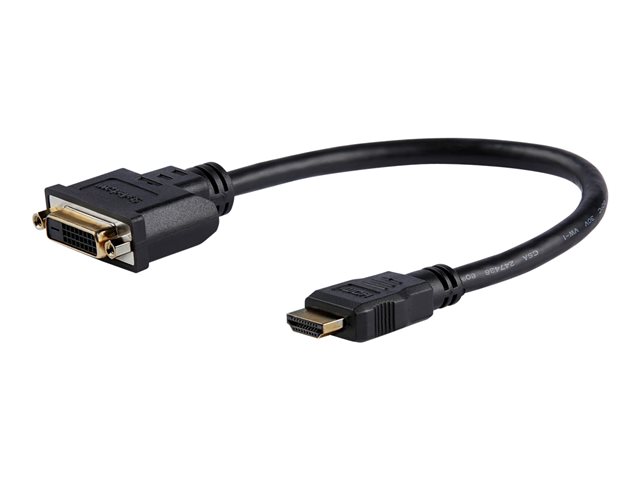 Cable Adaptador Conversor StarTech.com HDMI Macho a DVI-D Hembra HDDVIMF8IN