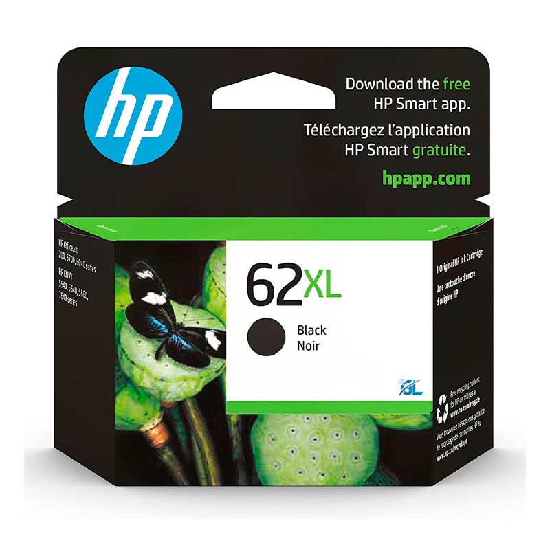 Cartucho de Tinta Negro HP 62XL 12ml C2P05AL