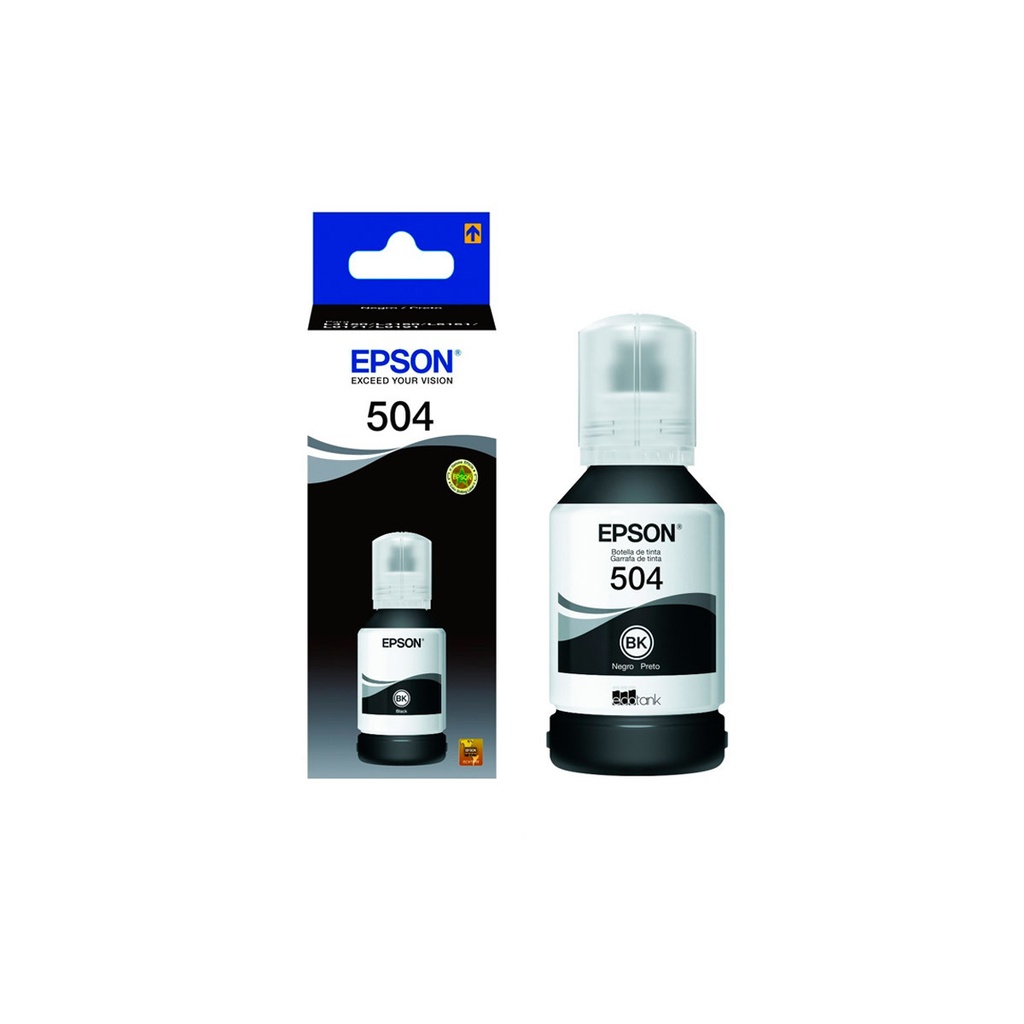Botella Tinta Negro Epson T504 127ml T504120-AL