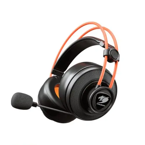Headset Cougar Immersa Ti Alámbrico 3.5mm Negro/Naranja 3H300P40T.0001