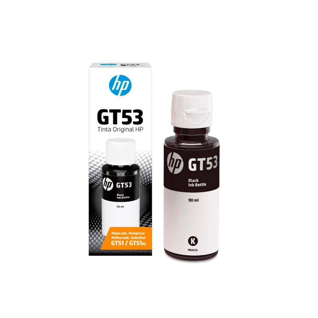 Botella de Tinta Negro HP GT53 90ml 1VV22AL