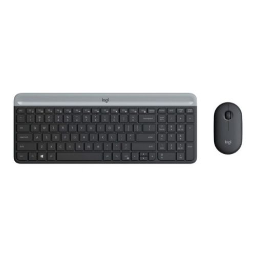 Combo Teclado y Mouse Logitech Slim MK470 Inalámbrico Negro 920-009266