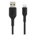 Cable de Lightning a USB-A Belkin 1mt Carga Rápida Negro CAA001BT1MBK