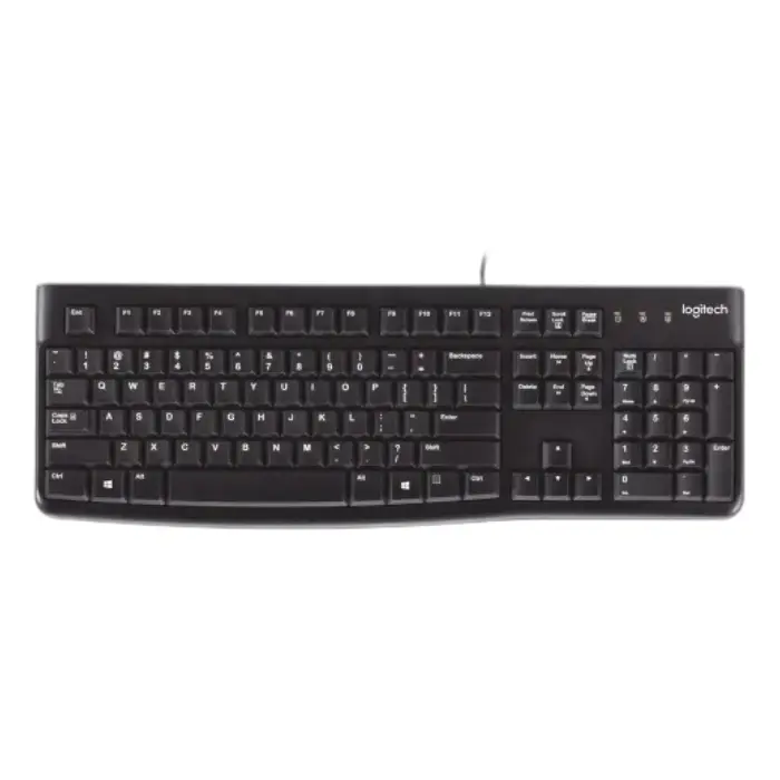 Teclado Logitech K120 Corded Alámbrico USB-A Negro 920-002478
