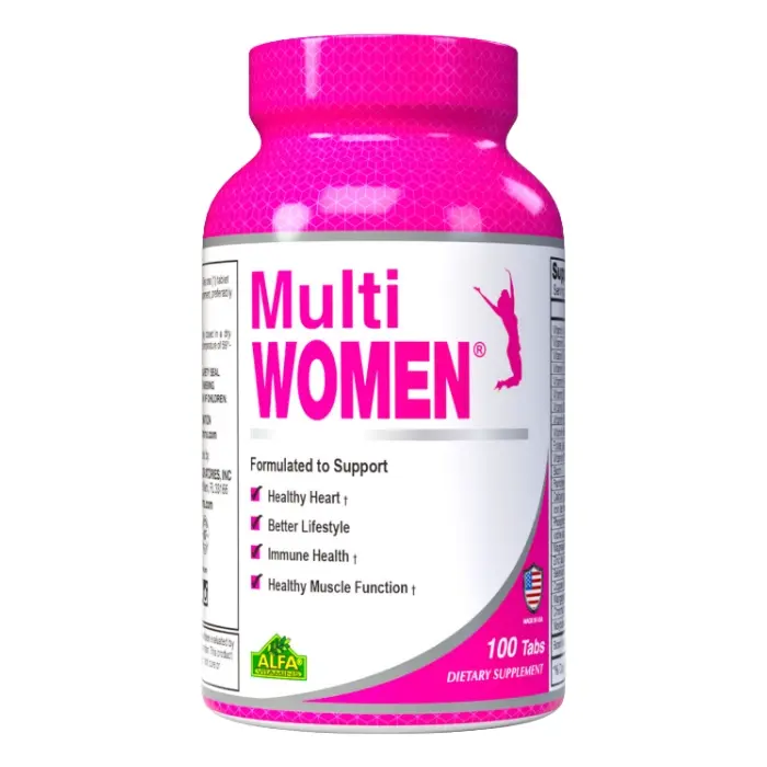 Suplemento Multivitamínico Alfa Vitamins Multi Women 100 Tabletas 134-A