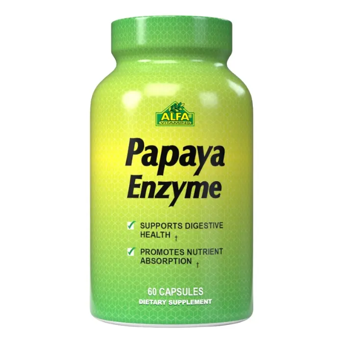 Suplemento Dietético alfa Vitamins Papaya Enzyme 60 Cápsulas 07-A