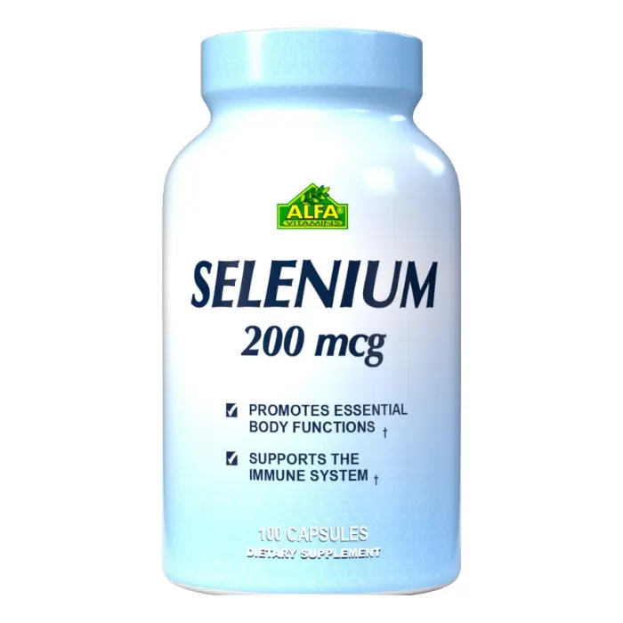 Suplemento Dietético Alfa Vitamins Selenium 200mcg 100 Cápsulas 110-A