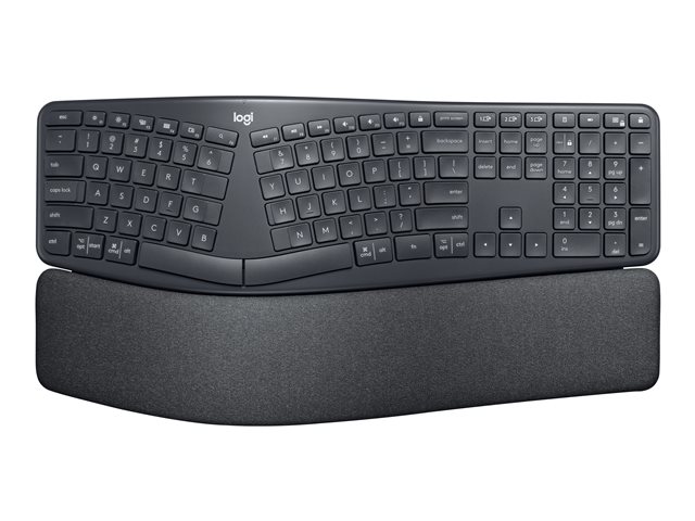 Teclado Logitech ERGO K860 Inalámbrico Ergonómico Negro 920-009845