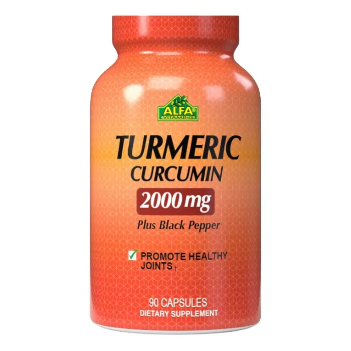 Suplemento Dietético Alfa Vitamins Turmeric Plus Curcumin 2000mg 90 Cápsulas 351-A